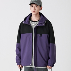 Cityboy情侣时尚连帽冲锋衣外套夹克团体班服，男装夹克，星座301D-5(原星座1415）