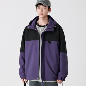 Cityboy情侣 时尚连帽冲锋衣外套夹克 团体班服图片