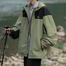 日系复古工装拼接户外山系夹克冲锋衣YT79P63，男装夹克，星座1116-2