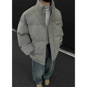 档口图  高级感皮棉服宽松立领棉袄棉衣M520-P100图片