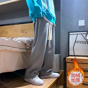 男秋冬新款加绒加厚休闲裤KH01P45图片