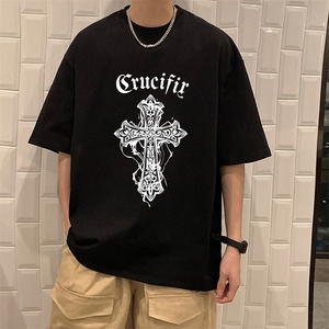 麂皮绒短袖t恤男大码半袖男 JD82268-P25图片