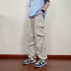 工装口袋褶皱休闲裤K101模特地板92%聚酯纤维8%氨纶(S-2XL)TP28，男装休闲裤，电商A088