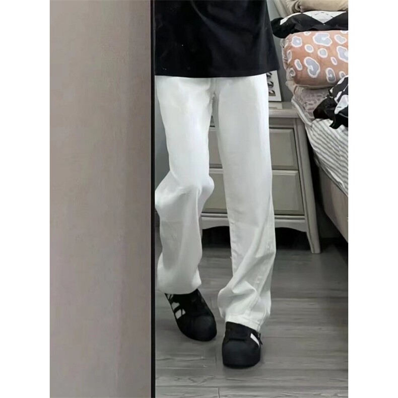 1506-1/KY4781/P38新款小众宽松显瘦垂感阔腿拖地裤子男女同款图片