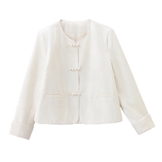 新中式重工刺绣外套女2026春季新款G风小个子宽松气质小香风上衣，女装短外套，意芙