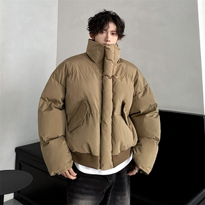 美式复古冬季加厚短款棉服   防水立领飞行服面包服外套898 P108图片