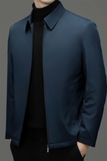 男装加厚保暖鹅绒羽绒服冬季新款中年男士商务休闲翻领上衣外套，男装羽绒服，电商B212（原钱塘6029）