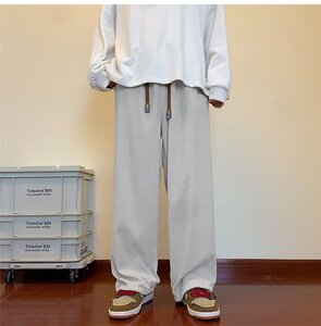 阔腿休闲裤子男ins潮高街长裤坠感小众直筒拖地裤灯芯绒 K793-P35图片