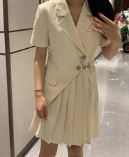 2023夏装新品西装连衣裙，女装西装，小车家(5F)