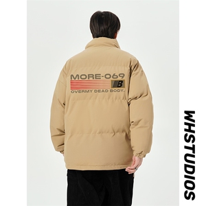 已注册白底直播抖音高品质宽松男羽绒棉面包服棉衣外套M1039P85图片