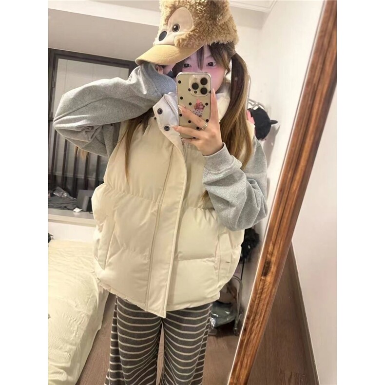 美式冬季棉马甲男女加厚保暖棉服外套复古韩版潮宽松情侣棉袄外套,男装棉衣,星座506A