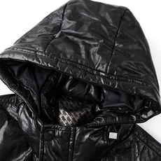 BG-X5601冬季男士海宁真皮羽绒服头层牛皮夹克鹅绒内胆百搭外套，男装夹克，电商B360A（原721A）