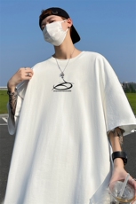 240G重磅美式印花纯棉大码宽松休闲短袖T恤T331-P25控38，男装T恤，电商B219A
