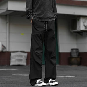 户外骑行防泼水褶皱冲锋裤男大码工装裤休闲裤K24123-特P28控58图片