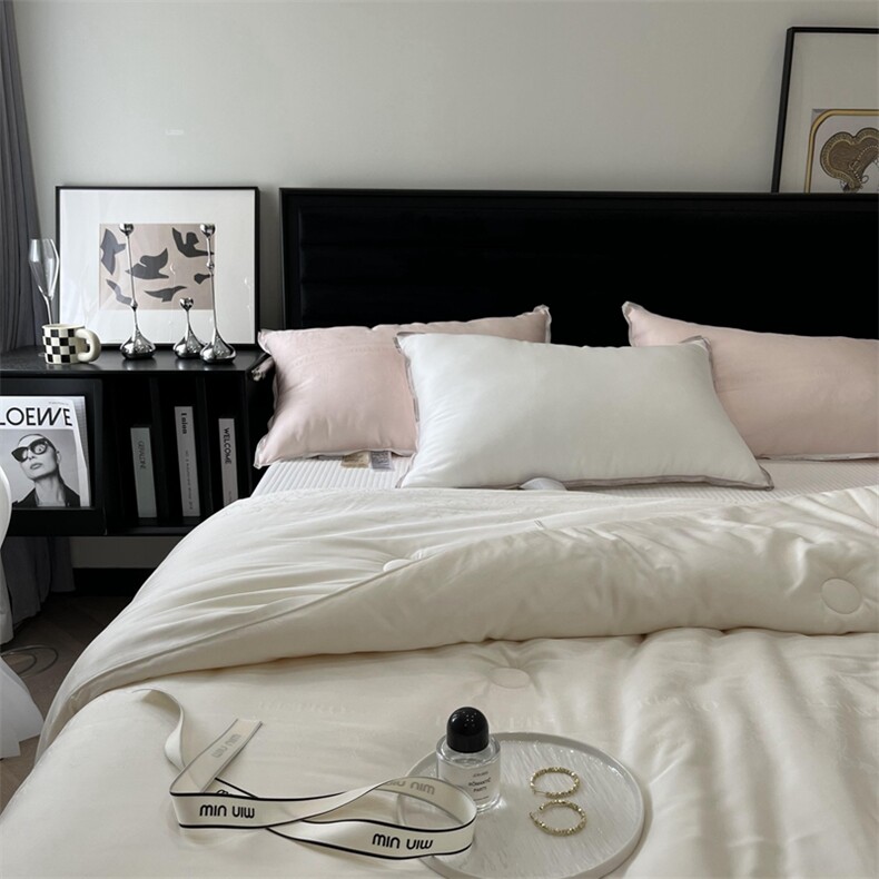 新款木本大提花蚕蛹蛋白被，被套/被芯，一起卖家纺