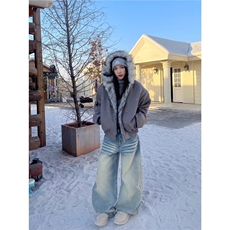 美式复古微喇牛仔裤男春秋cleanfit高街痞帅直筒宽松阔腿长裤子，男装牛仔裤，星座410-6（原星座1304-1）