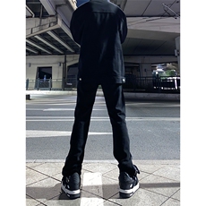 拿图不拿货cleanfit牛仔裤拉链设计感微喇裤子KZA17-P56，男装牛仔裤，星座1007（原301D）