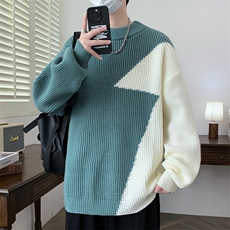 【新品】2025秋冬男士时尚休闲百搭针织毛衣潮流-M5106-P45，男装针织衫/毛衣，星座1105-1