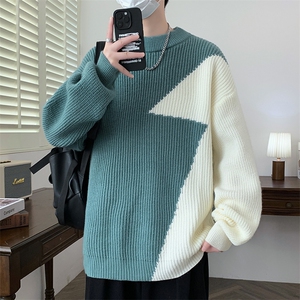 【新品】2025秋冬男士时尚休闲百搭针织毛衣潮流-M5106-P45图片