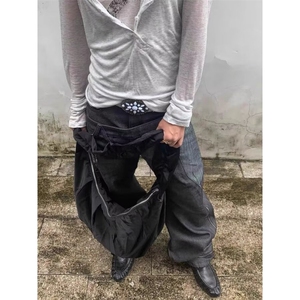 1506-1/KC6591/P69美式复古口袋工装裤男女高街小众痞帅图片