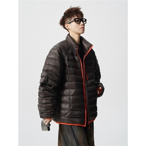 可二开轻便90绒白鸭绒M-5XL大码锦纶羽绒服男78188P238控328图片