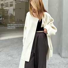 软糯羊驼绒羊毛斗篷宽松毛呢外套女慵懒风秋冬小个子双面羊绒大衣，女装双面呢大衣，蒙绒特