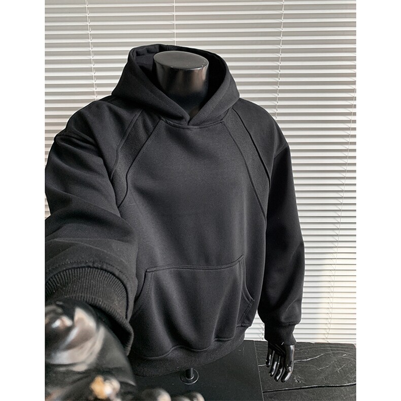 重磅boxy短款全棉450克拉链连帽卫衣套头外套男RH5351-特P50,女装短外套,星座610B-1