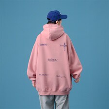 设计感小众炸街盐系连帽卫衣男女情侣欧美ins中性外套WY801P48，女装短外套，星座517A-1