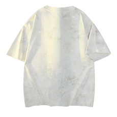 抖音得物超高品质240克美式复古潮牌扎染满天星亮片短袖T恤DT27，男装T恤，电商A486