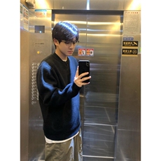 【有货】PLMY1LL-特P58亨利领毛衣男秋冬美式复古针织衫，男装针织衫/毛衣，星座1007（原301D）