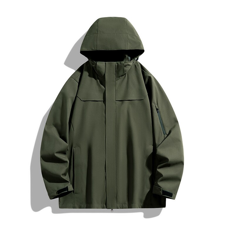 新款男女高品质户外登山服青少年学生冲锋衣夹克外套HS6606,男装夹克,星座1206（原A206）