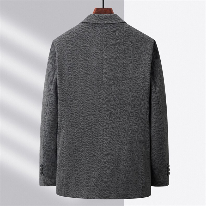 长期大货继续2026秋款轻奢磨毛西服外套男士毛呢商务休闲西服,男装西服,钱塘723