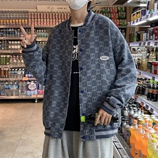 小香风棒球服男秋季ins潮牌美式高街夹克巴洛克网红外套JW01-P48，男装夹克，星座1008