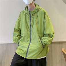 Wt045-P40夏季宽松型连帽防晒服，男装夹克，星座1501-1
