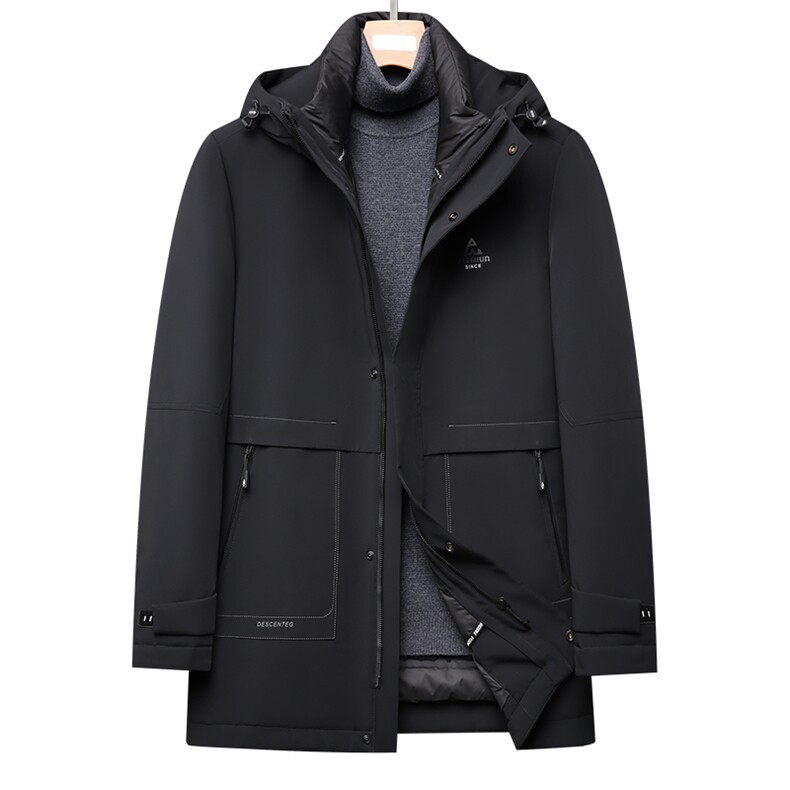 新款冬脱卸内胆羽绒服中年男外套爸爸装夹克上衣GSNA219953-P400，男装羽绒服，电商B212（原钱塘6029）