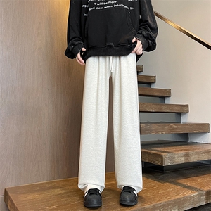 8XL-M 特大码糯米裤男垂感直筒宽松休闲羊绒裤子K995P55控78,男装休闲裤,电商D206-1