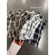 现货CS7143-P38特控65大码OVERSIZE轻薄透气全棉长袖衬衫，男装衬衫，电商D232