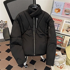 复古飞行员夹克衫男冬季美式宽松拉链设计感棒球服外套MF355-P89，男装夹克，星座412-3