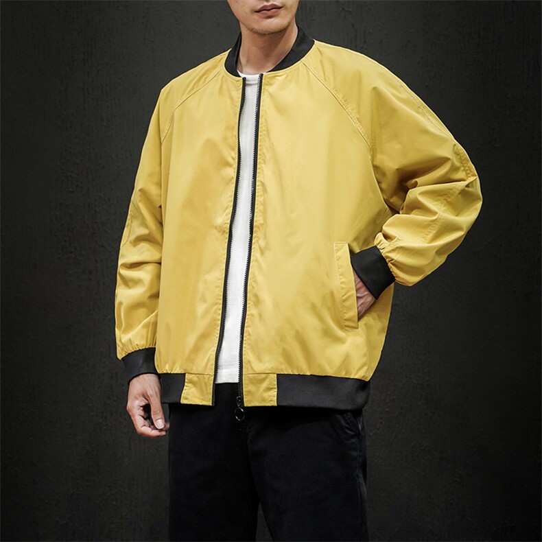 情侣潮大码宽松休闲多色光板夹克棒球服外套潮J7204P30【特价】,男装夹克,电商A007