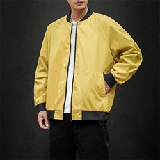 情侣潮大码宽松休闲多色光板夹克棒球服外套潮J7204P30【特价】，男装夹克，电商A007