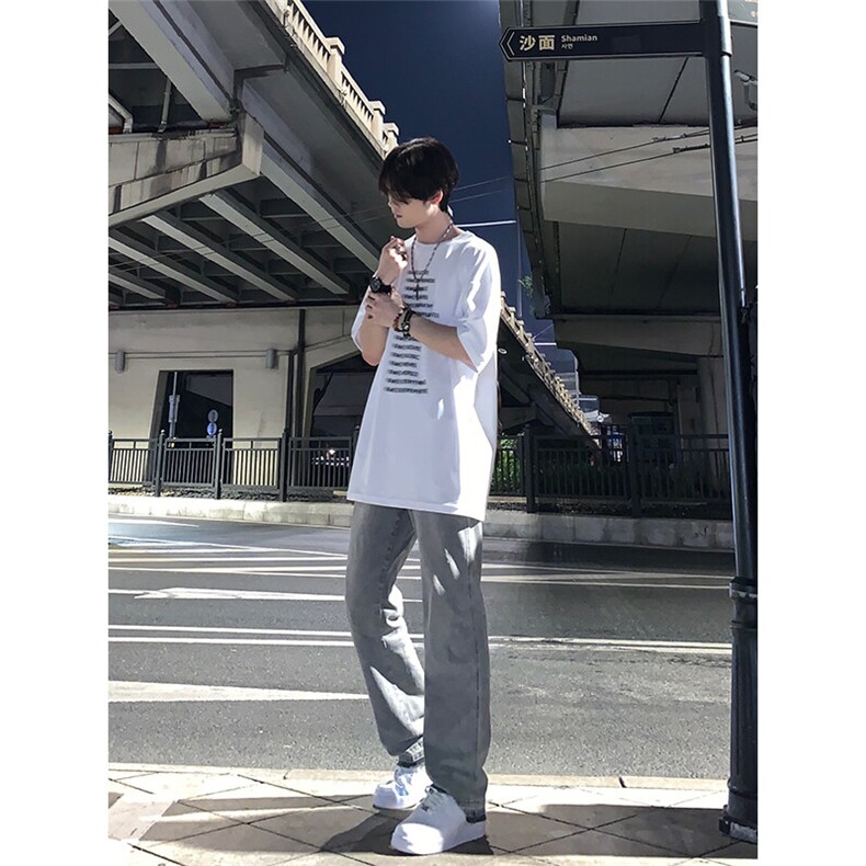 美式hiphop纯色修身直筒牛仔裤控价68,男装牛仔裤,星座310A-4