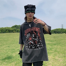 美式骷髅印花水洗做旧夏季无袖背心/马甲/坎肩XZ514-2-1312-P38，男装背心/马甲，星座514-2(原B239)