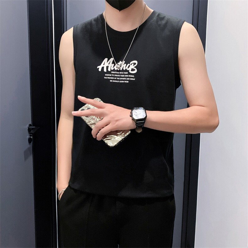 BX01P25392025夏季新款背心男印花男士无袖背心,男装背心/马甲,电商B340