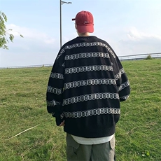 毛衣男港味2023秋季复古日系中性风高质量针织衫M904P35，男装针织衫/毛衣，星座1116-2