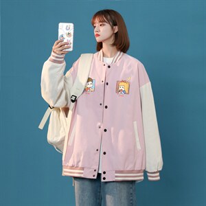 中性风春秋季情侣棒球服男女休闲夹克女时尚外套男BQF299-P50，男装夹克，电商B371