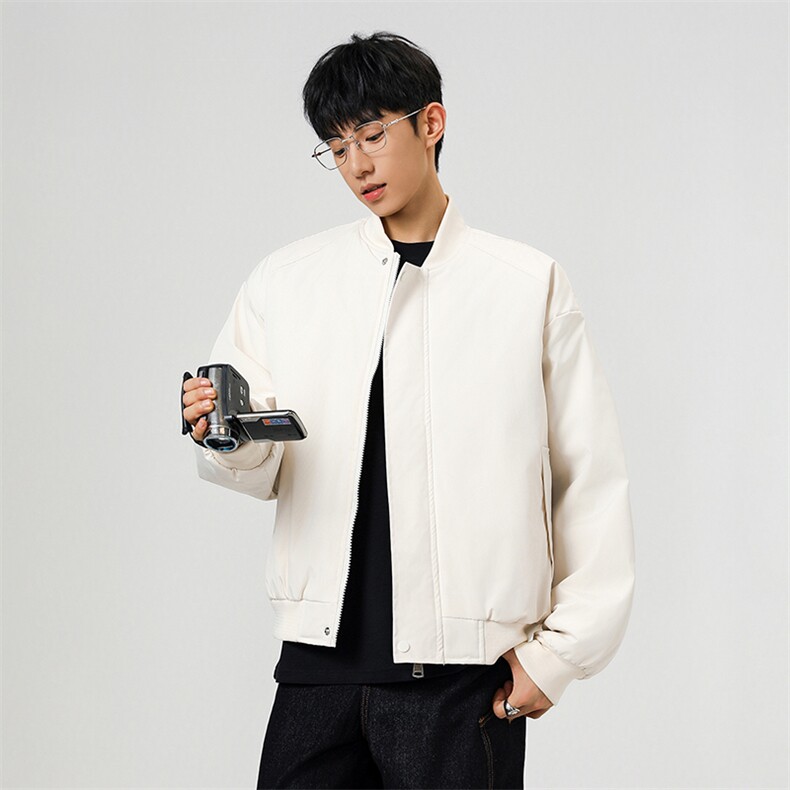 冬季clean纯色棒球服领棉服加厚短款棉衣HZ8815-特P68不议价,男装棉衣,星座610B-1