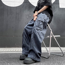 直筒长裤潮时尚潮牌青春流行百搭运动裤宽松型休闲裤，男装休闲裤，星座716-2