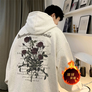 500克重磅秋冬美式加绒加厚卫衣外套DL285常规特P35加绒特P40图片