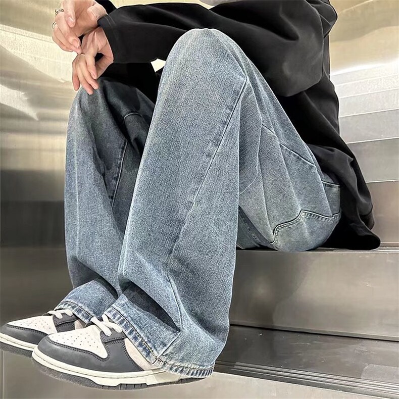 牛仔裤男春季潮大码休闲裤子高街N6011P38,男装牛仔裤,星座1116-2