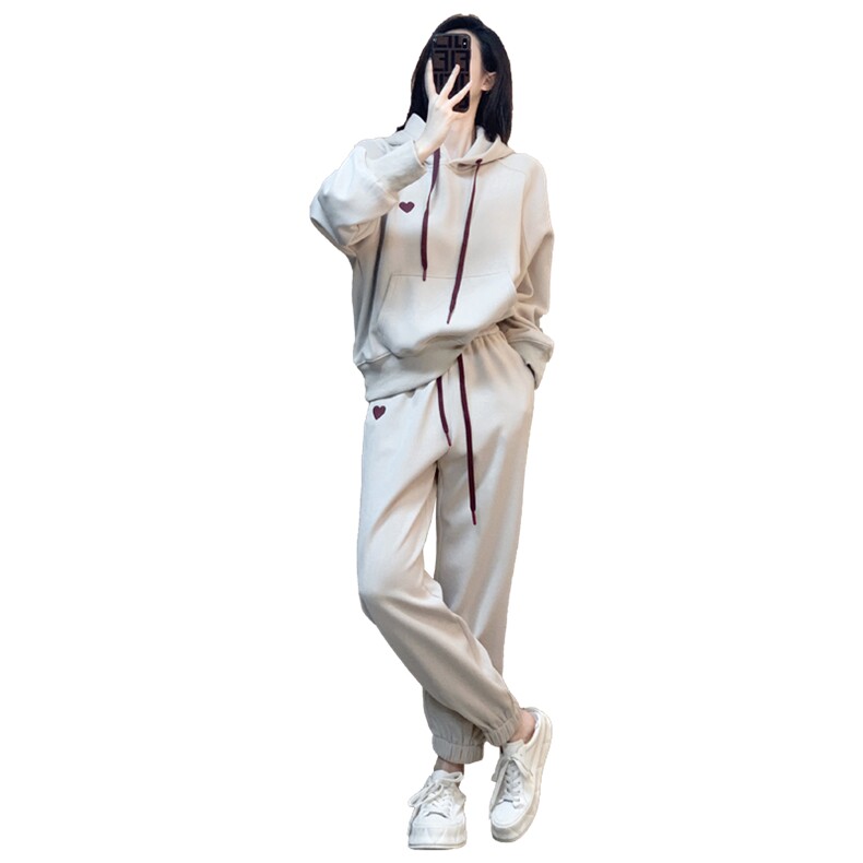 数据超好BO款卫衣时尚套装两件套加绒加厚2024秋冬主推休闲春秋女,女装套装/套裙,艾乐芳